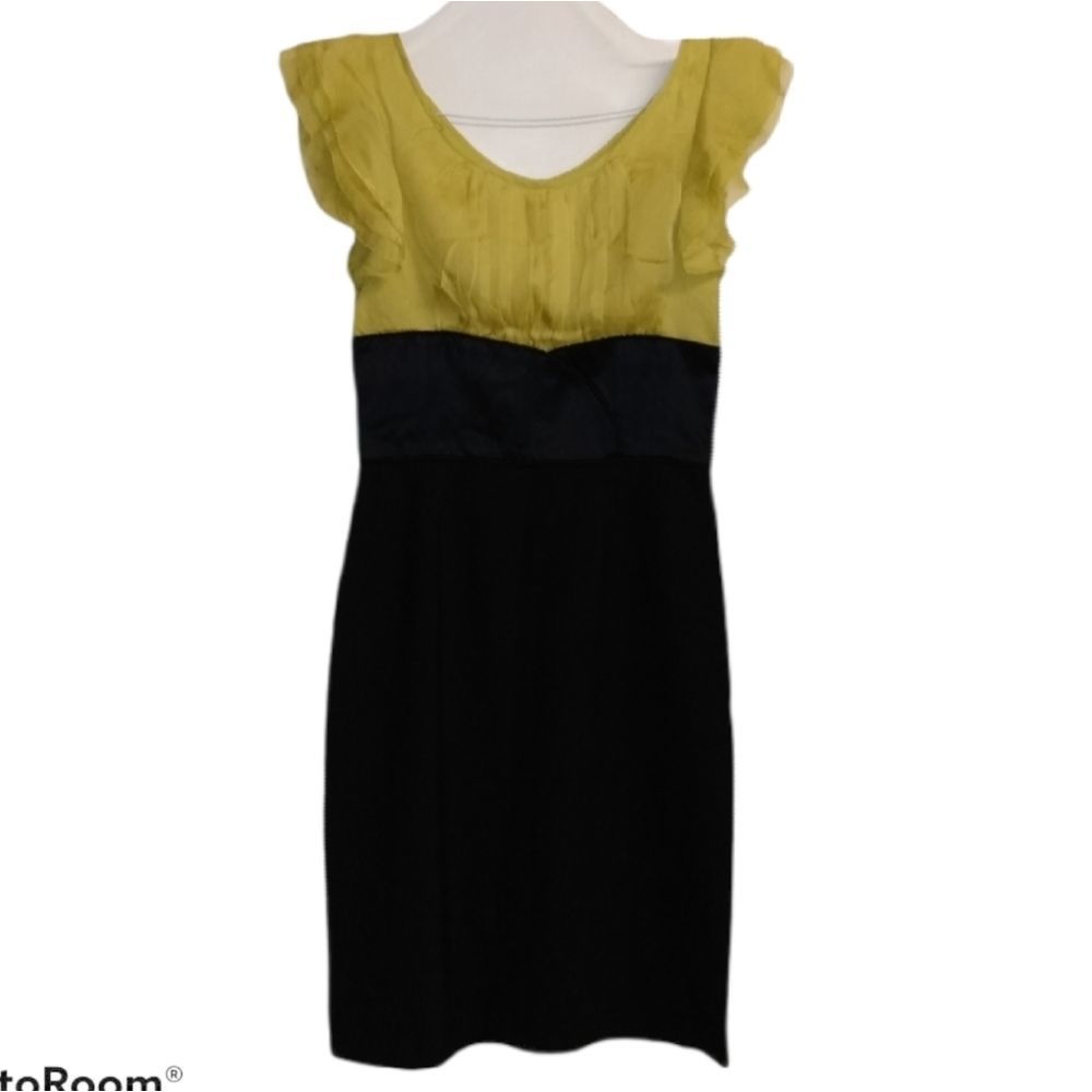 Catherine Malandrino Lime Green/Yellow Dress